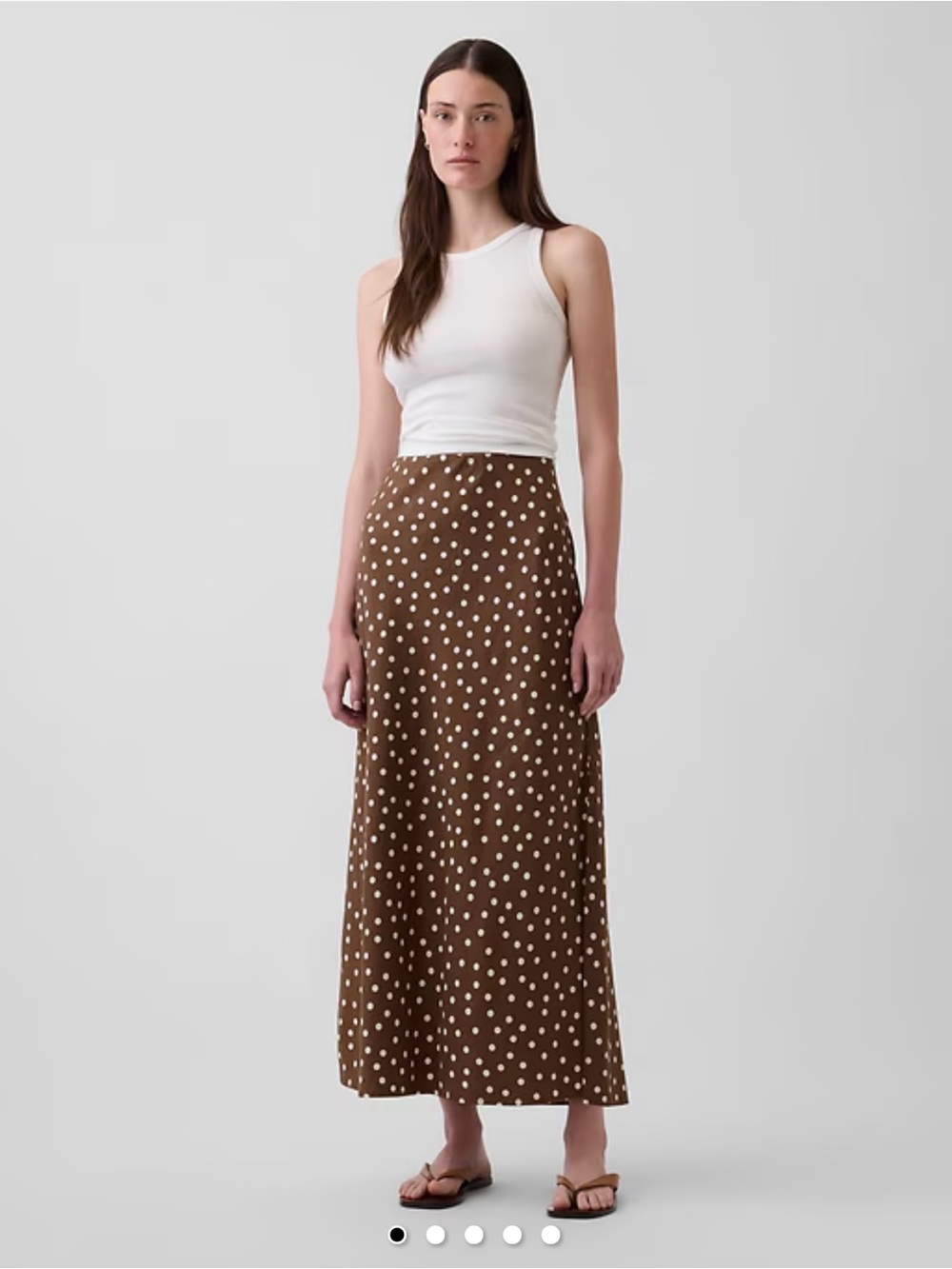 GAP Linen Maxi Slip Skirt